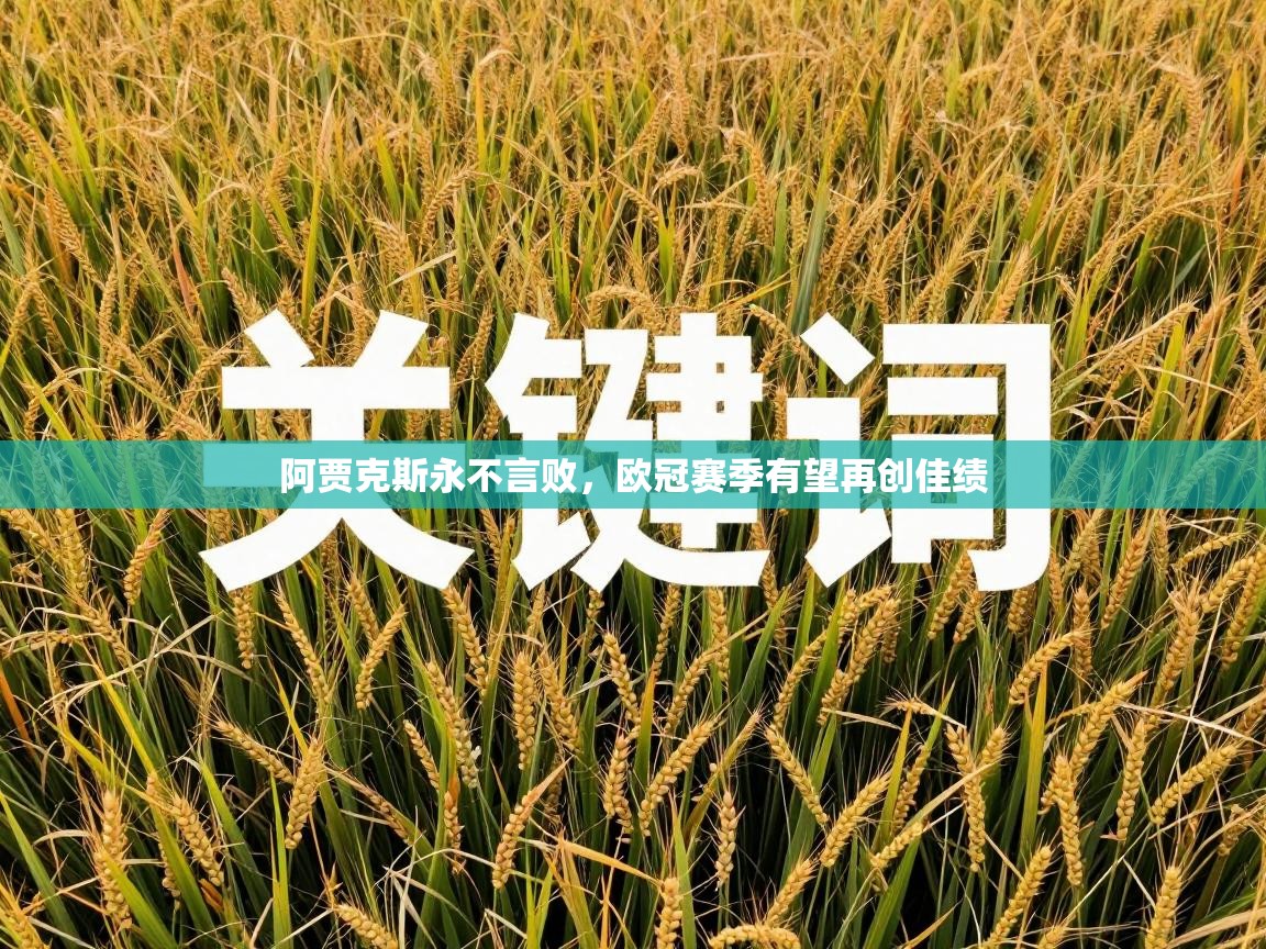 云开体育app官网登录入口-阿贾克斯永不言败，欧冠赛季有望再创佳绩  第3张